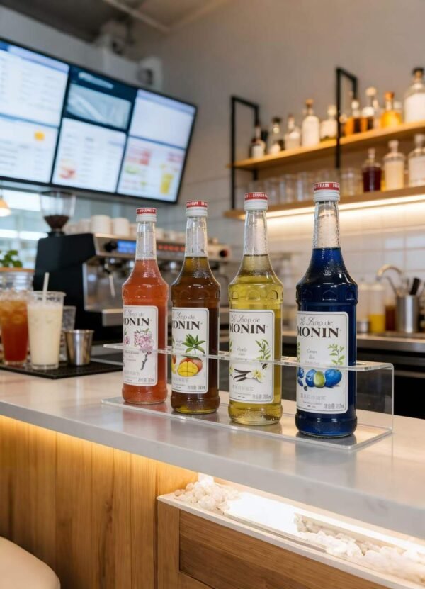 Acrylic or Iron Syrup Bottle Rack