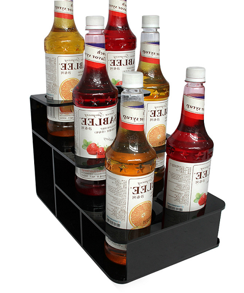 Acrylic or Iron Syrup Bottle Rack