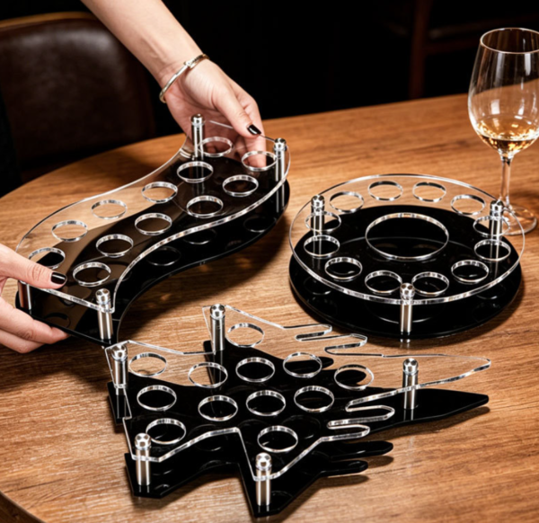 酒杯架1 Acrylic Wine Glass holder for different Size
