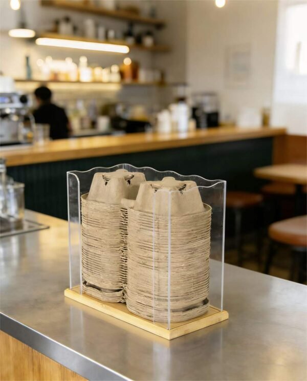 Packaging Bag and Cup Collection Storage Rack