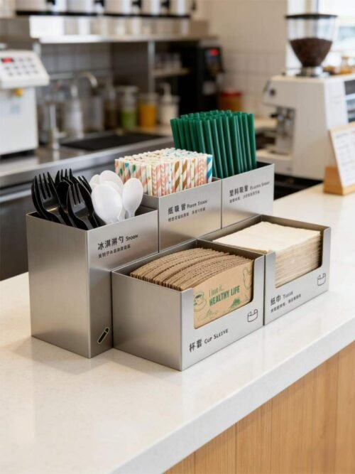 Spoon Straw Tissue Storage Rack