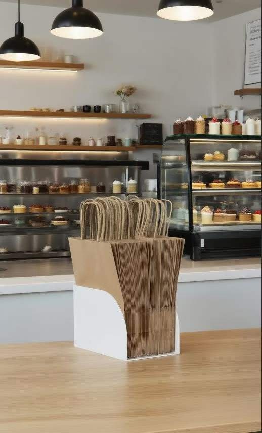 Packaging Bag and Cup Collection Storage Rack