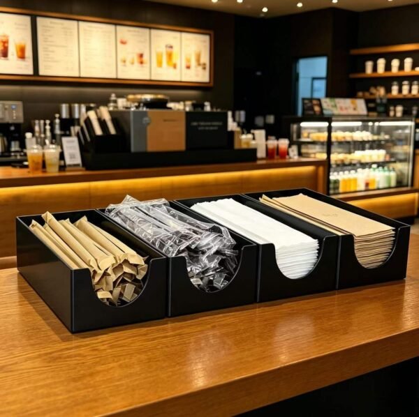 Spoon Straw Tissue Storage Rack