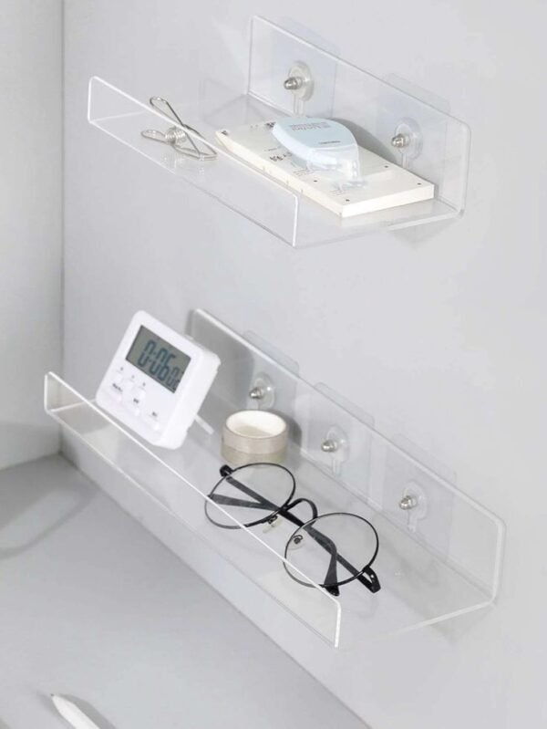 Bathroom Acrylic Shelves