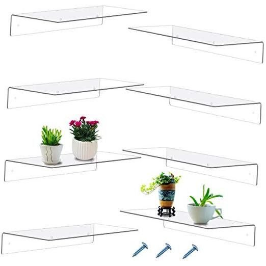 Bathroom Acrylic Shelves