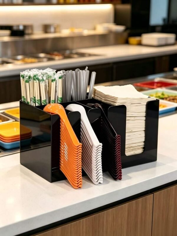 Spoon Straw Tissue Storage Rack