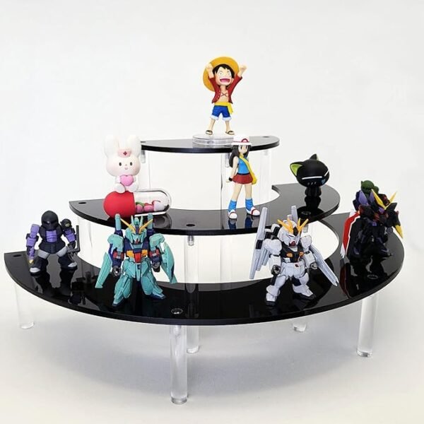 三层蛋糕架 黑1 Acrylic Dessert Tower Holder Display