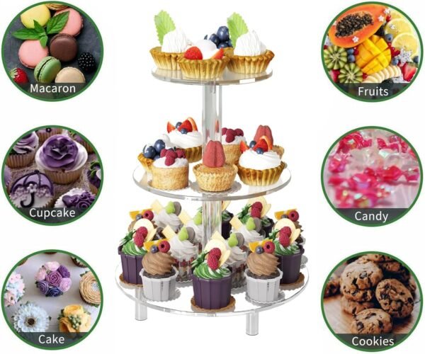 蛋糕展示架6 Acrylic Dessert Tower Holder Display