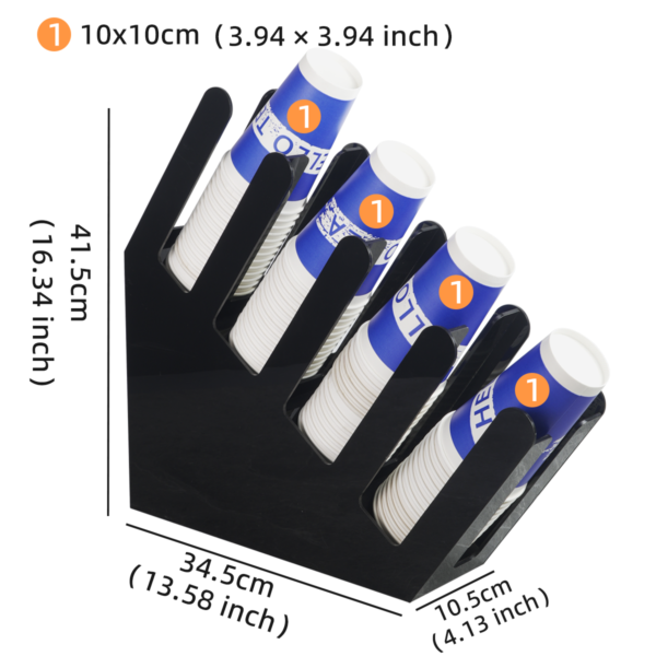 1200x1200 Paper Cup & Lid Organizer