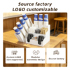 3 Detachable Coffee Condiment Station Organizer — Cups, Lids, Straws, Sugar & Sachets in One