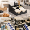 4 Multi-tier coffee and milk tea counter organizers