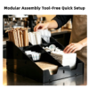 4 Detachable Multi Compartment Coffee Condiment Organizer