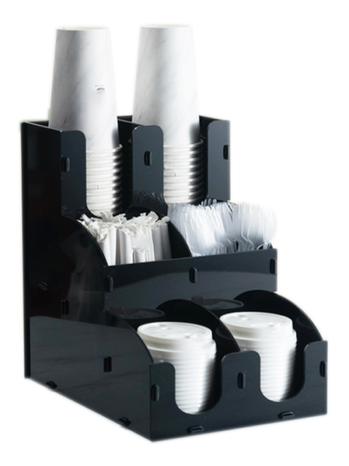 5 Detachable Multi Compartment Coffee Condiment Organizer