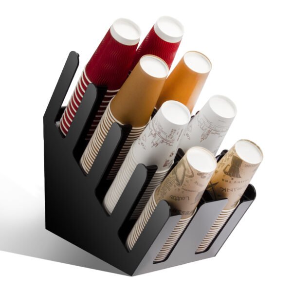 斜八格2 4-Compartment Countertop Cup Dispenser
