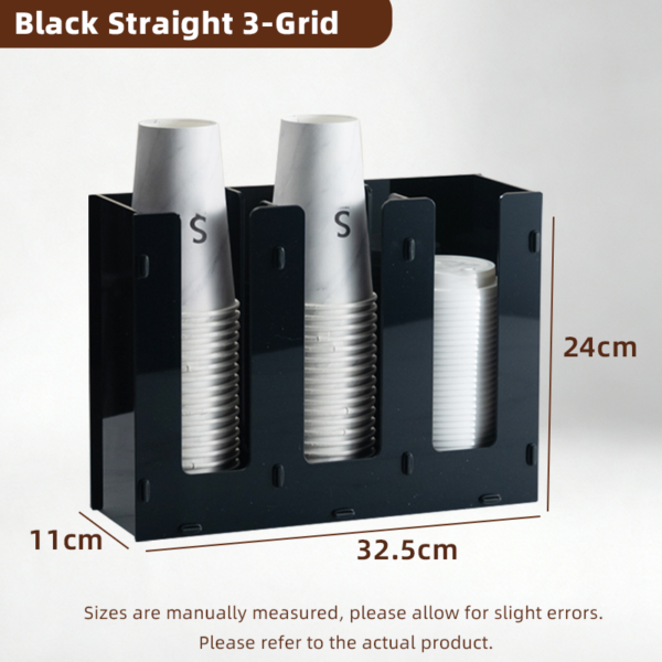 直三格 4-Compartment Countertop Cup Dispenser