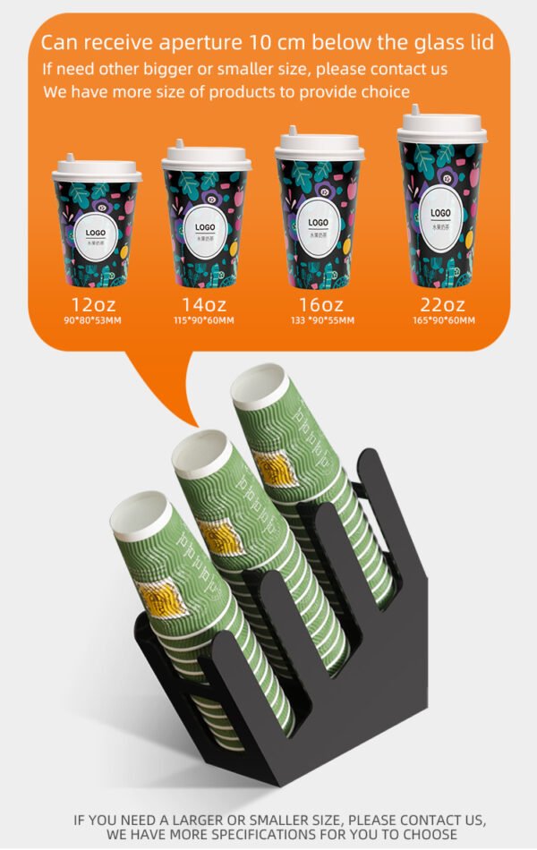 详情-恢复的_04 4-Compartment Countertop Cup Dispenser